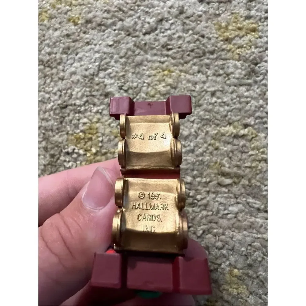 Hallmark Keepsake Railroad Caboose 1991 Ornament 4th In A Collection Of 4